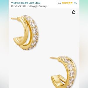 Kendra Scott Livy Huggie  earrings 💛✨